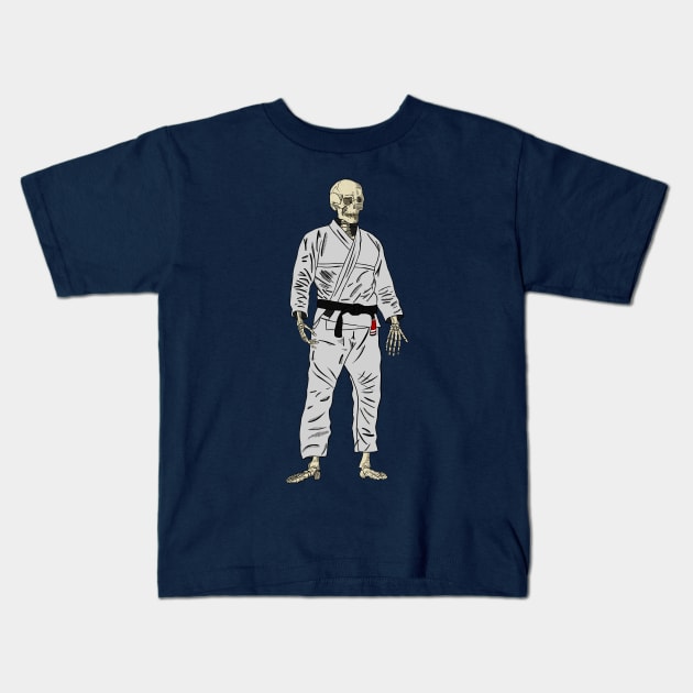 Death Brazilian Jiu-Jitsu Kids T-Shirt by Kyle O'Briant